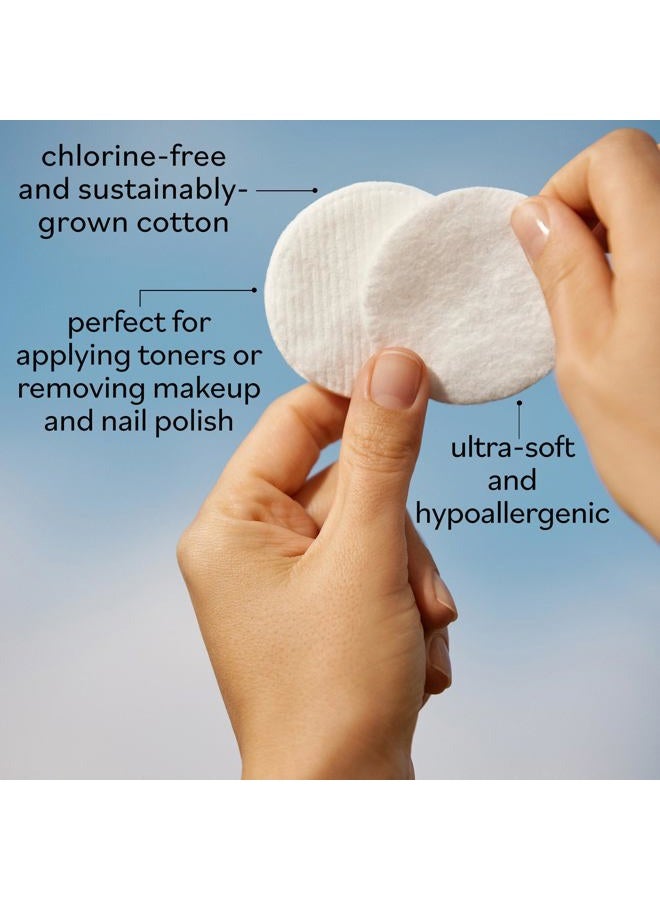 Sky Organics Organic Cotton Rounds for Sensitive Skin, 100% Pure GOTS Certified Organic for Beauty & Personal Care, 100 ct. w Ebook  - Image 4