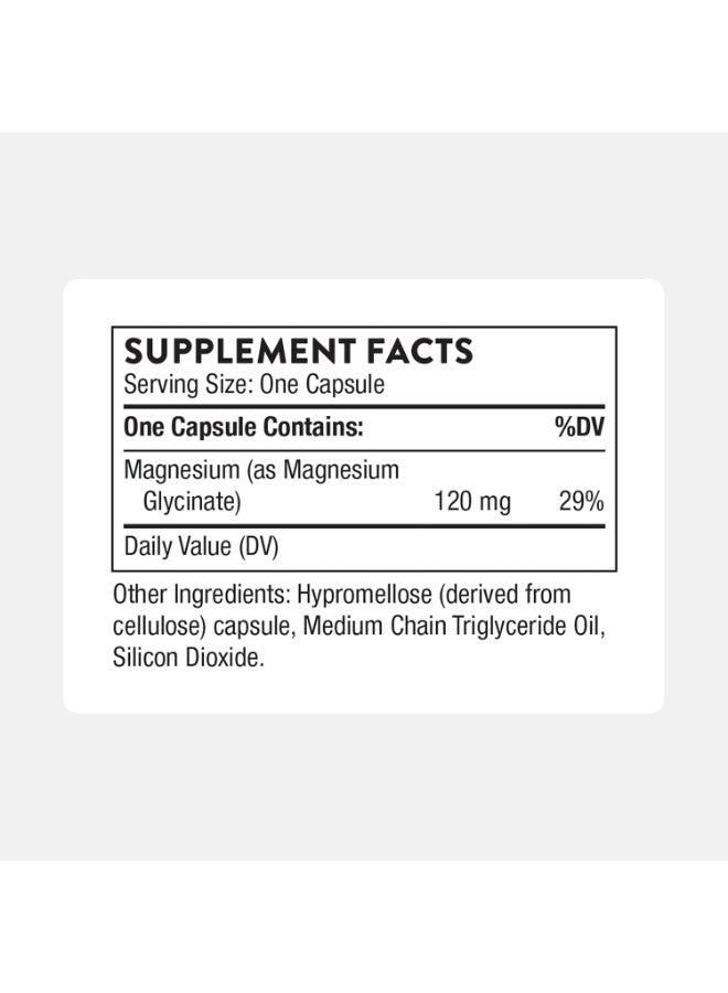 Thorne Magnesium Glycinate - Chelated high absorption, Dietary Supplements | 90 Capsules  - Image 2