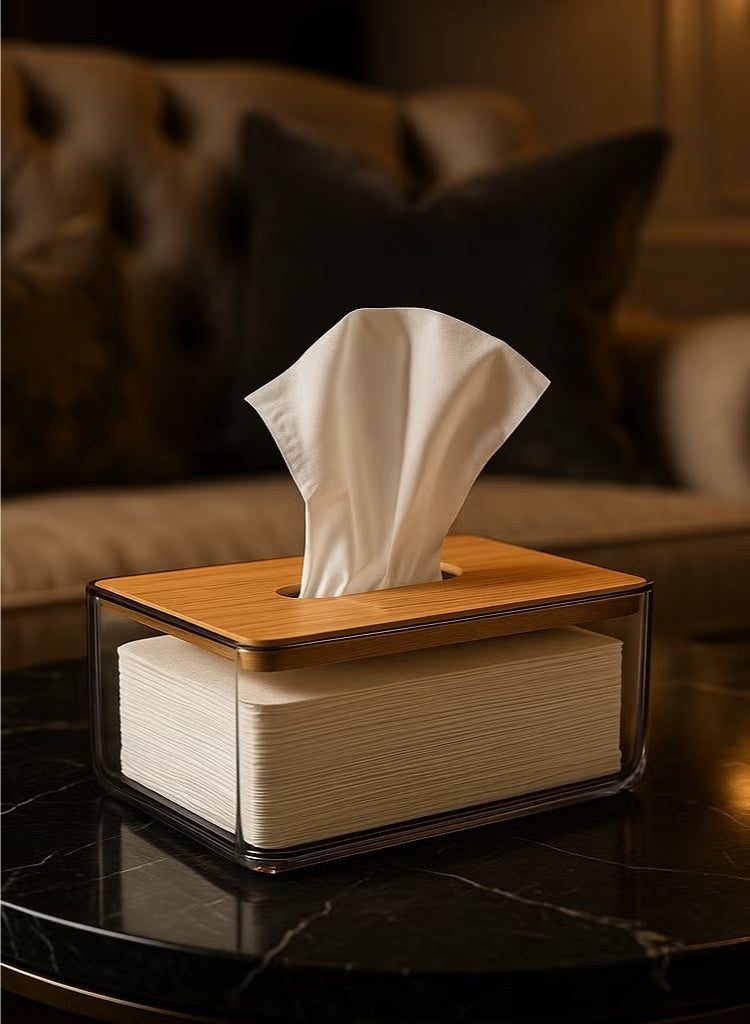 Beauenty Transparent Tissue Box with a Simple and Innovative Design for the Living Room and Dining Room - Image 3