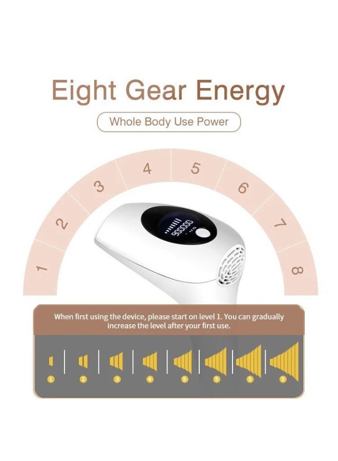 بينغ جنرال جهاز إزالة الشعر IPL المهنية ، 8 مستويات الطاقة ، شاشة LCD - Image 3