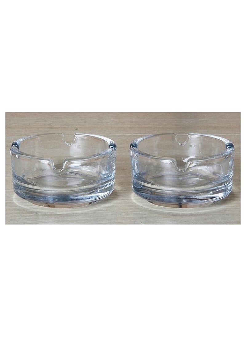 LAV 2 Pieces Keyif Mini Ashtray Set 72Mm - Clear  - Image 5
