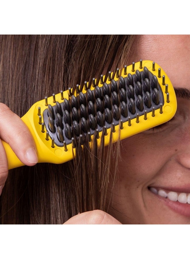 The Baby Brush Crush Heated Straightening Brush Curly Hair Drybar