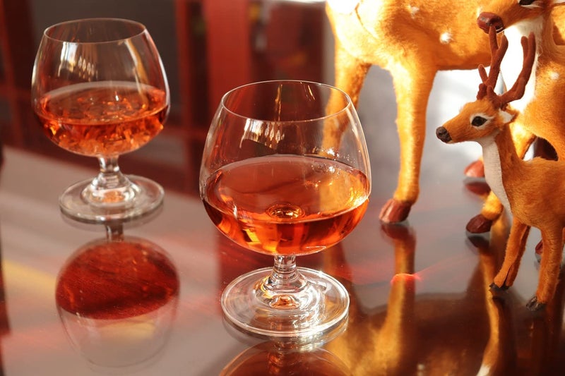 BothEarn BothEarn Brandy Snifters Set of 2-13.5 Ounce (400 ml) Small Crystal Cognac Glasses - Good for Whiskey Bourbon Beer Milk Drink in Home Party Wedding Anniversary, BE031  - Image 5