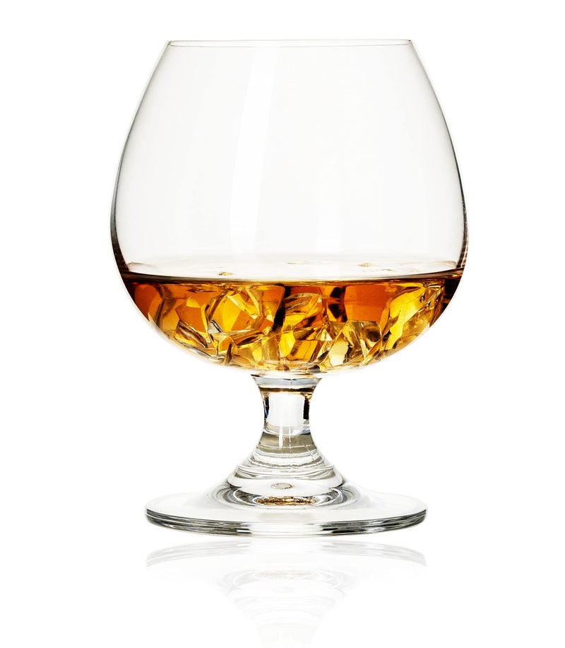 BothEarn BothEarn Brandy Snifters Set of 2-13.5 Ounce (400 ml) Small Crystal Cognac Glasses - Good for Whiskey Bourbon Beer Milk Drink in Home Party Wedding Anniversary, BE031  - Image 3