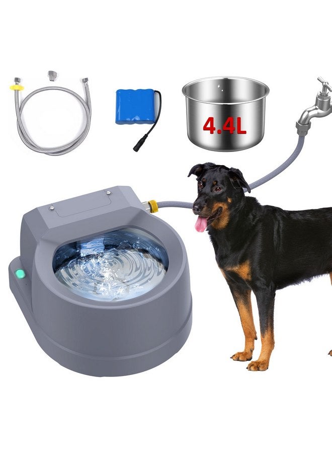 BENTOPAL Dog Water Fountain Auto Filling Dog Water Dispenser Connect Water Supply, Rechargeable 3.9L Large Dog Water Bowl - Image 1