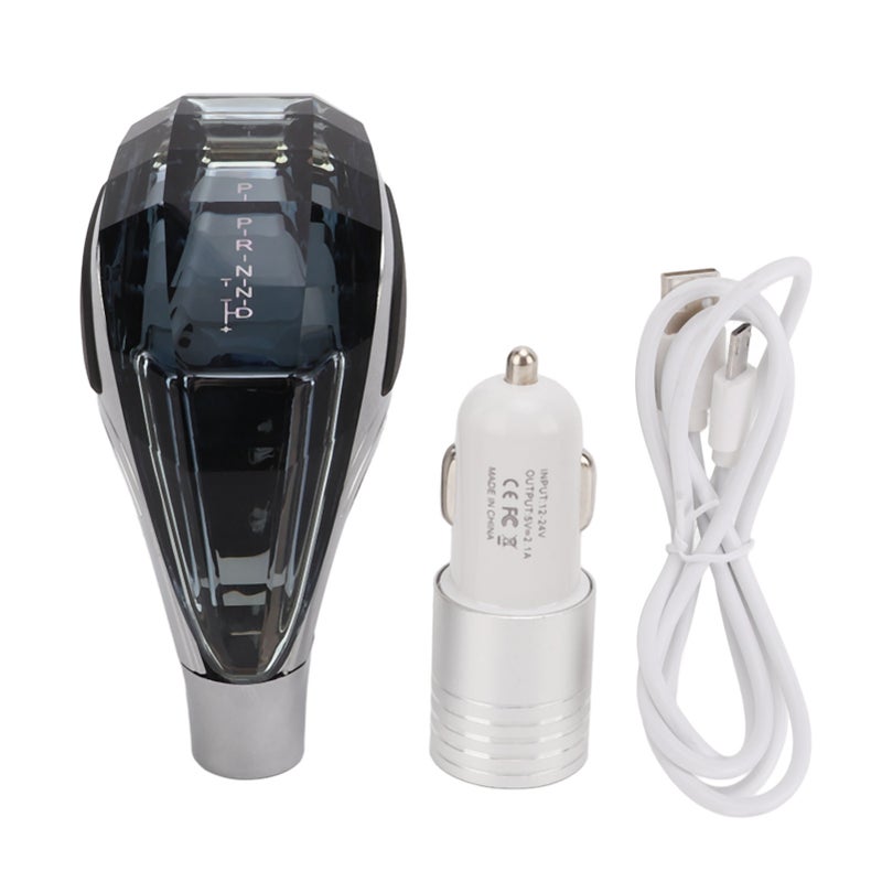 رأس ناقل الحركة الكريستالي LED 7 ألوان مع مفتاح تلقائي يعمل باللمس لمبدل السرعة M12 M10 M8 - Image 1