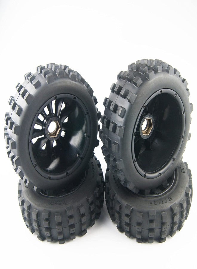 TITRACING Front Rear Tires Tyres wheels fit HPI Baja Rovan Kingmotor 5T truck - Image 1