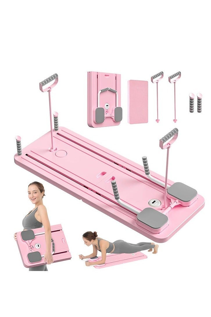 Gulf Trend Multifunctional Sliding Pilates Reformer Board – Ab & Core Workout Trainer with Timer – Home Fitness Exercise Board Equipment for Full-Body Strength, Flexibility & Balance Training - Image 1