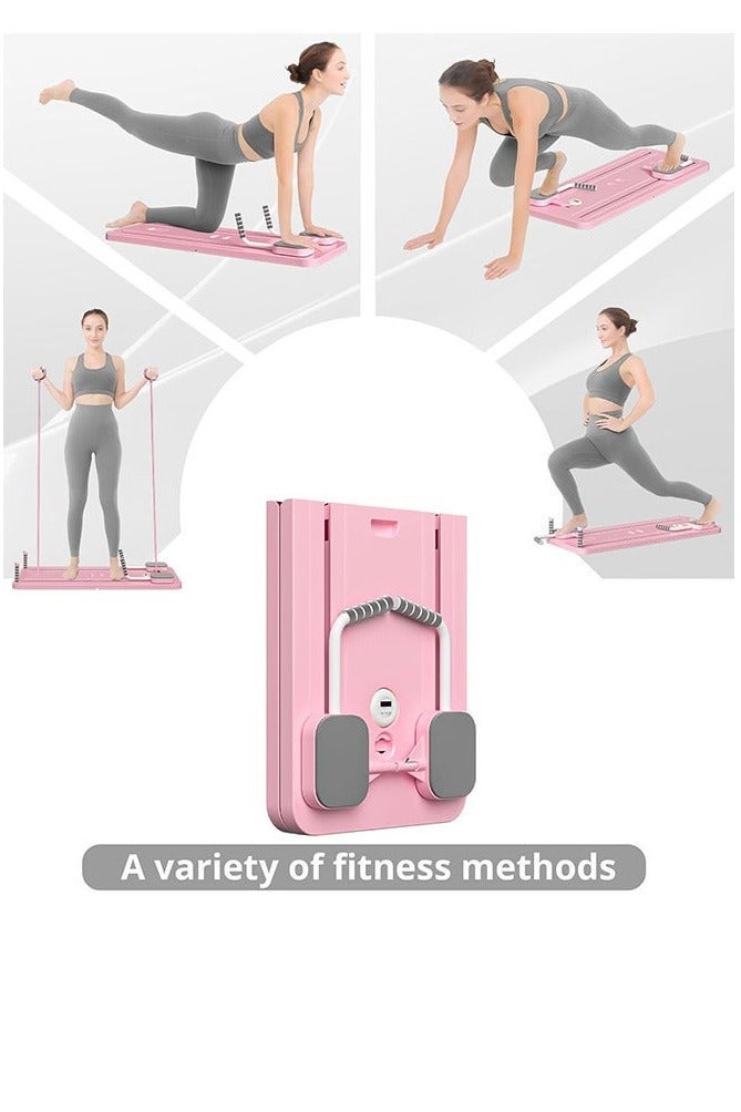 Gulf Trend Multifunctional Sliding Pilates Reformer Board – Ab & Core Workout Trainer with Timer – Home Fitness Exercise Board Equipment for Full-Body Strength, Flexibility & Balance Training - Image 2
