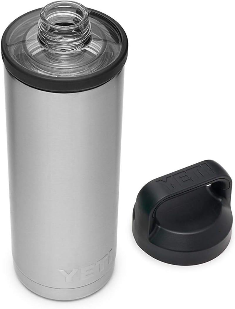 YETI Rambler 18 oz Bottle, Leakproof, Vacuum Insulated, Stainless Steel with Chug Cap, Stainless - Image 1