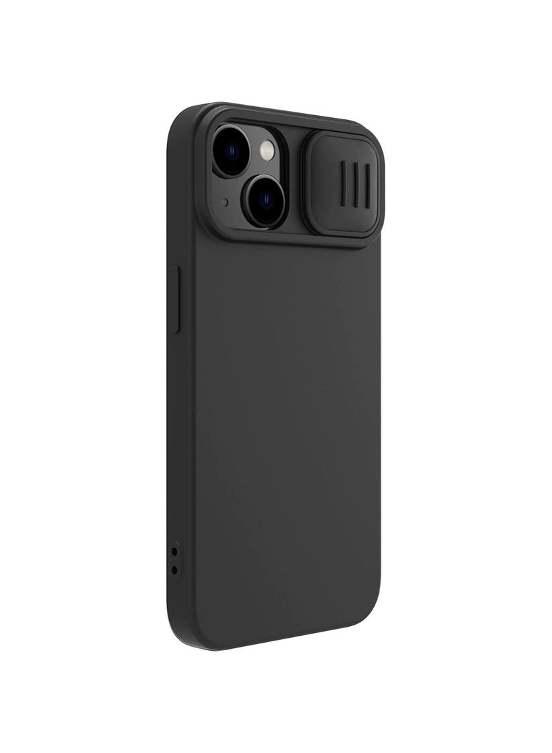 Nillkin CamShield Silky Magnetic Silicone Case For iPhone 14 Plus - Black - Image 4