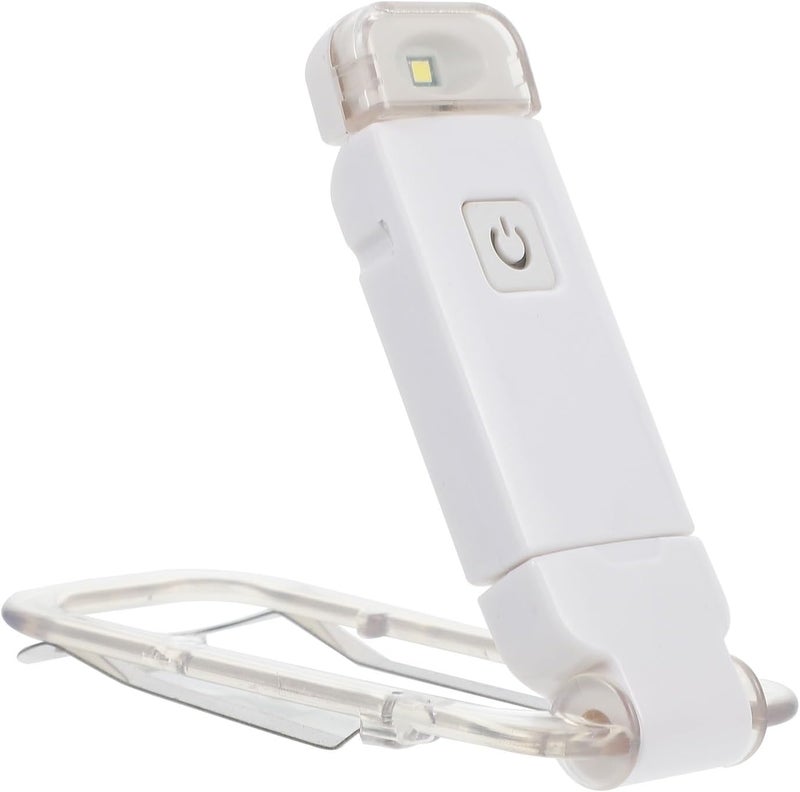 مصباح كتاب قابل للطي USB محمول، مصباح قراءة صغير محمول مزود بمشبك للقراءة والدراسة ليلاً، مشبك كتاب بسيط ومدمج للاستخدام في المنزل وأثناء السفر. - Image 1