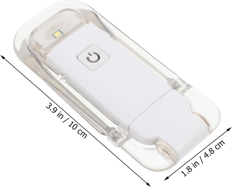مصباح كتاب قابل للطي USB محمول، مصباح قراءة صغير محمول مزود بمشبك للقراءة والدراسة ليلاً، مشبك كتاب بسيط ومدمج للاستخدام في المنزل وأثناء السفر. - Image 2