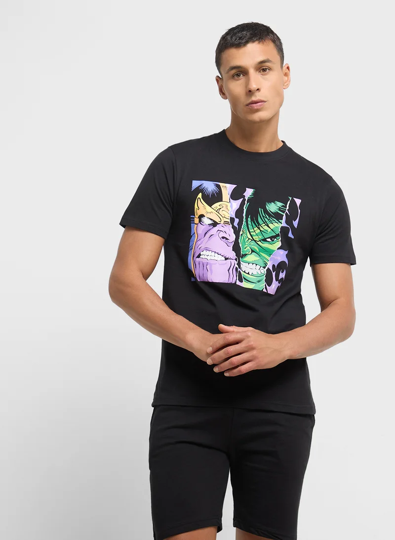 MARVEL Mens Nightwear Set