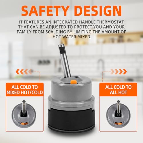 NIDIOCIP RP50587 Cartridge Valve Replacement for RP50587 Delta Cartridge, Compatible with DST Single Handle Kitchen and Lavatory Faucets - Includes Allen Wrench for Easy Installation - Image 4