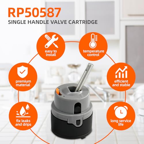 NIDIOCIP RP50587 Cartridge Valve Replacement for RP50587 Delta Cartridge, Compatible with DST Single Handle Kitchen and Lavatory Faucets - Includes Allen Wrench for Easy Installation - Image 3