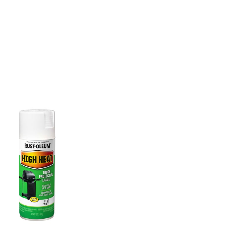 Rust-Oleum 7751830 High Heat Enamel Spray Paint, White, 12-Ounce - Image 2