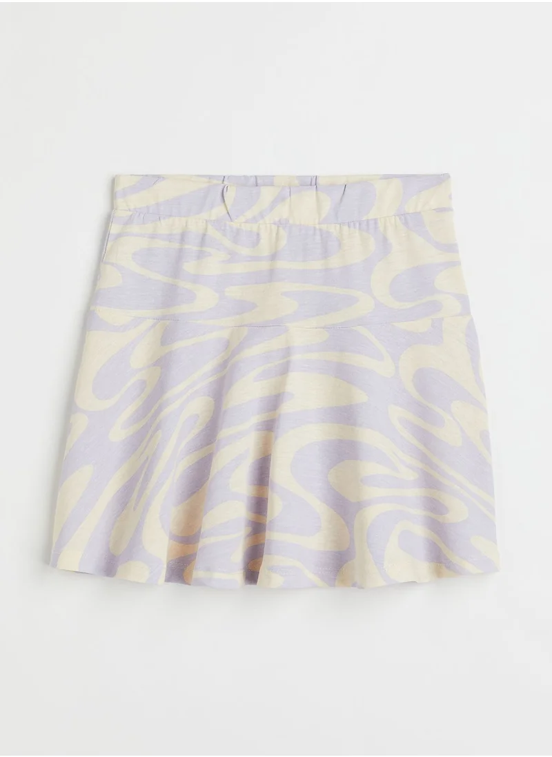 H&M Kids Printed Jersey Midi Skirt