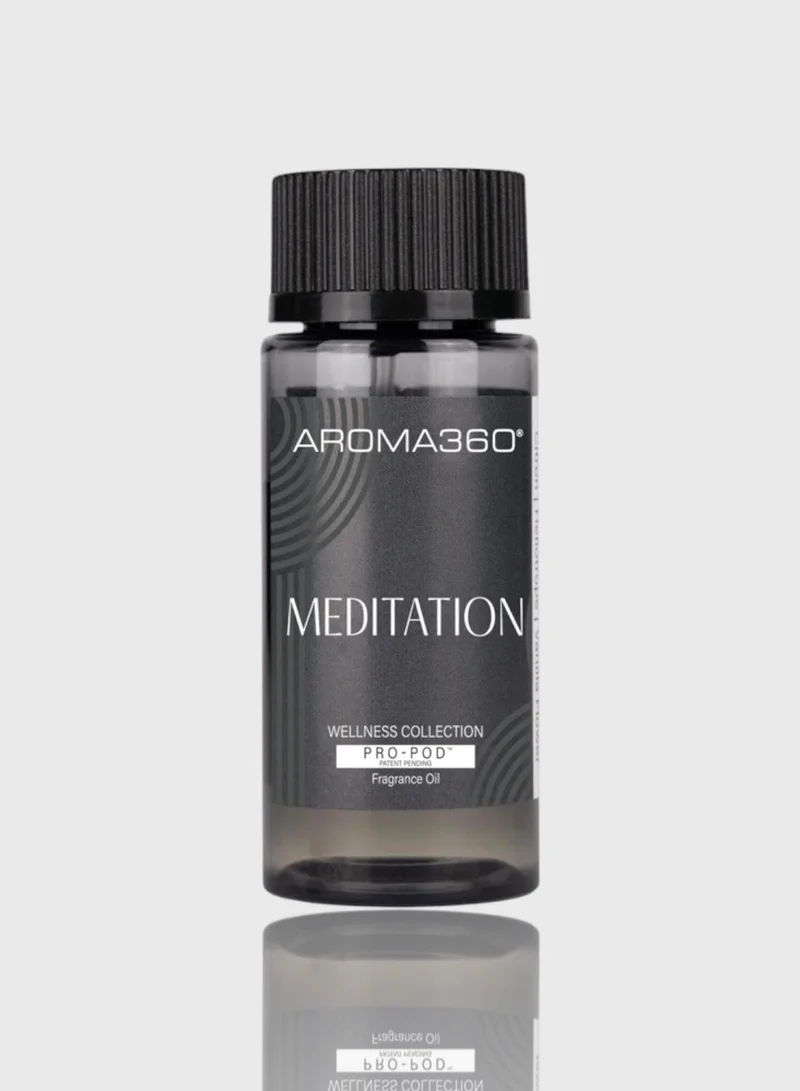 أروما 360  Meditation Pro-Pod Oil Blend - Hotel Inspired for Luxury Essential Oil Diffusers - Aromatherapy Scent Diffuser Oil - Citron, Heliotrope, and Vanilla Flower  - 500 mL, 16.9 fl oz