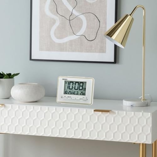 SEIKO QHL096WLH Digital Everything Bedroom Alarm Clock White 3 Inches - Image 3