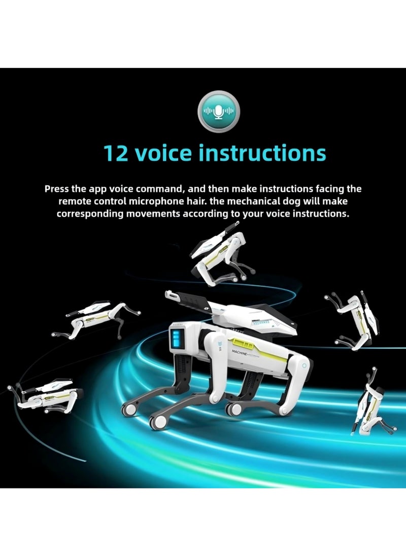 null - Smart Robotic Dog with Voice Command: Program via App, Dancing, Walking & Interactive Modes for Kids - Image 1