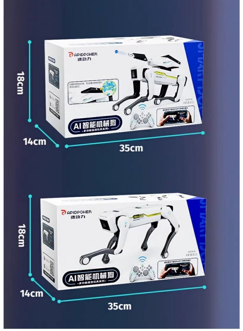 Smart Robotic Dog with Voice Command: Program via App, Dancing, Walking & Interactive Modes for Kids