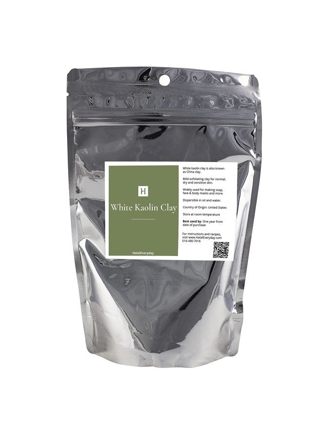 HalalEveryDay White Kaolin Clay Powder | 2 pound | Cosmetic Grade | 100% Natural | DIY Facial Mask for Spa | Cleans & Detoxifies Skin | Evens out Skin Tone | Soap Making & Bath Bombs - Image 1