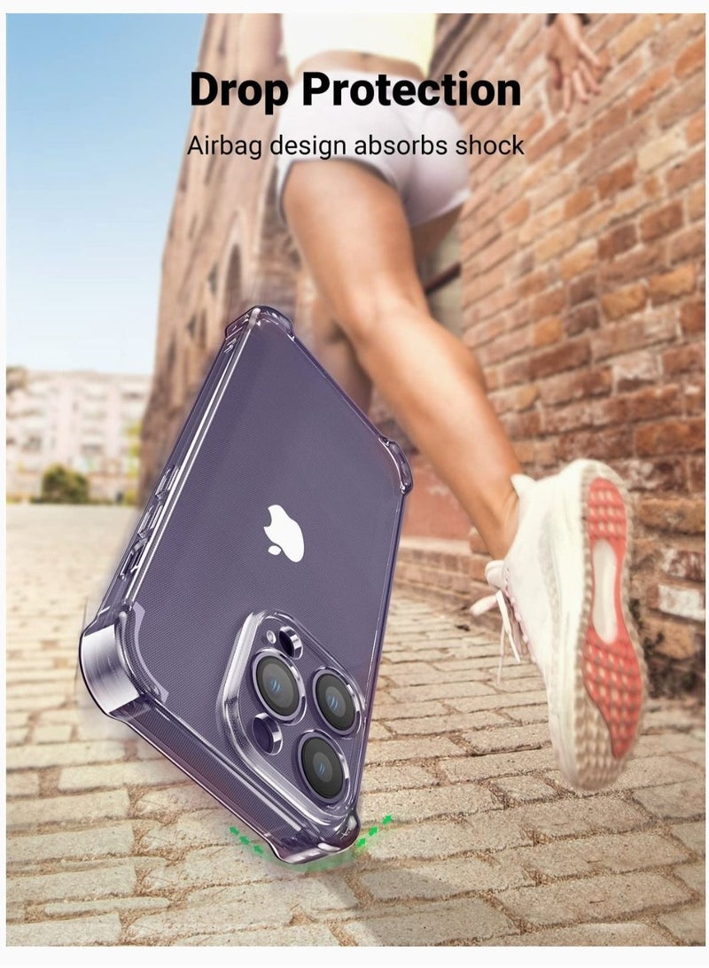 فيسوس Clear TPU Case للهاتف 14 PRO MAX 6.7 بوصة سليم للغاية ، مادة TPU ناعمة مع 4 زوايا المصد ، حماية مقاومة للصدمات مضادة للخلع مضاد للخلايا الواضحة iPhone 14 Pro Max Cover - Image 2