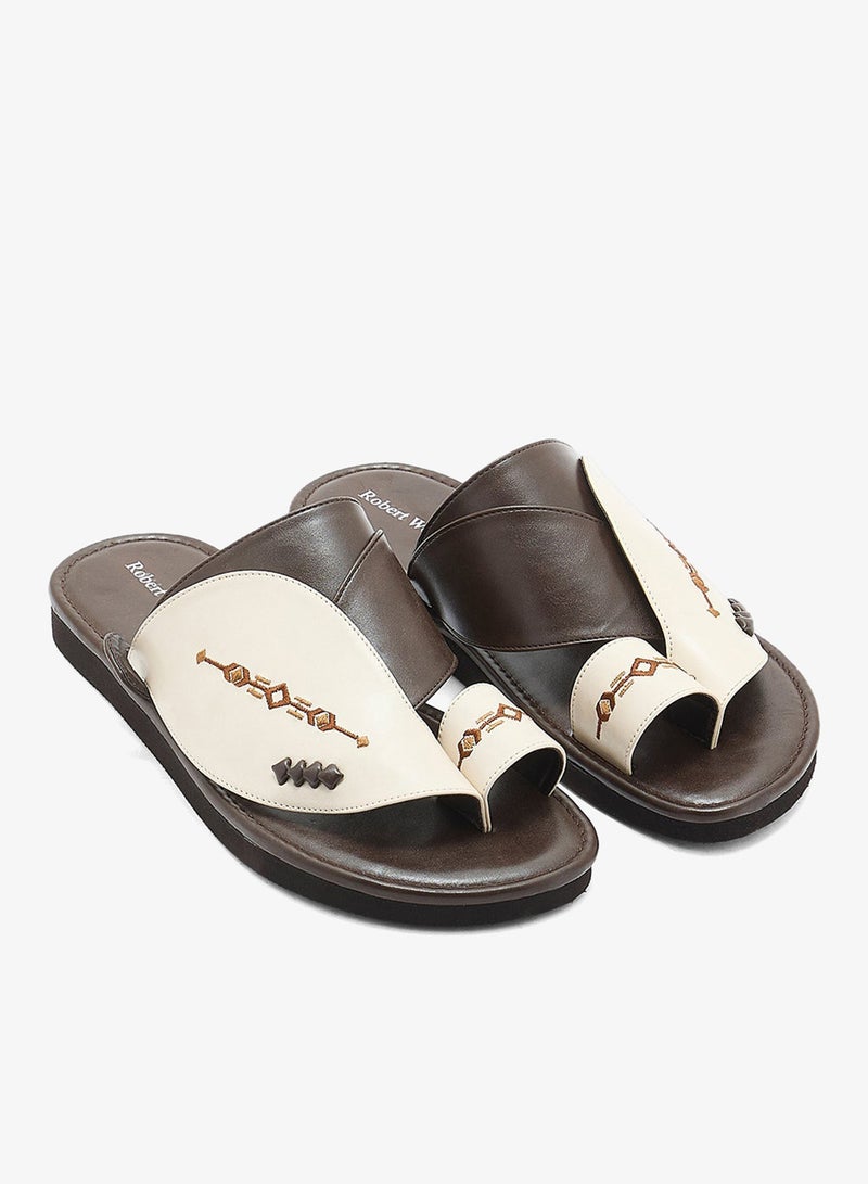 Robert Wood Embroidered Traditional Arabic Sandals - Image 2
