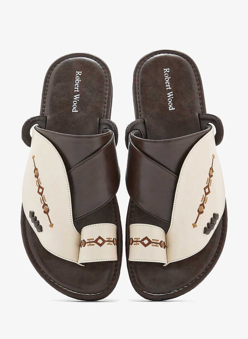 Robert Wood Embroidered Traditional Arabic Sandals - Image 4