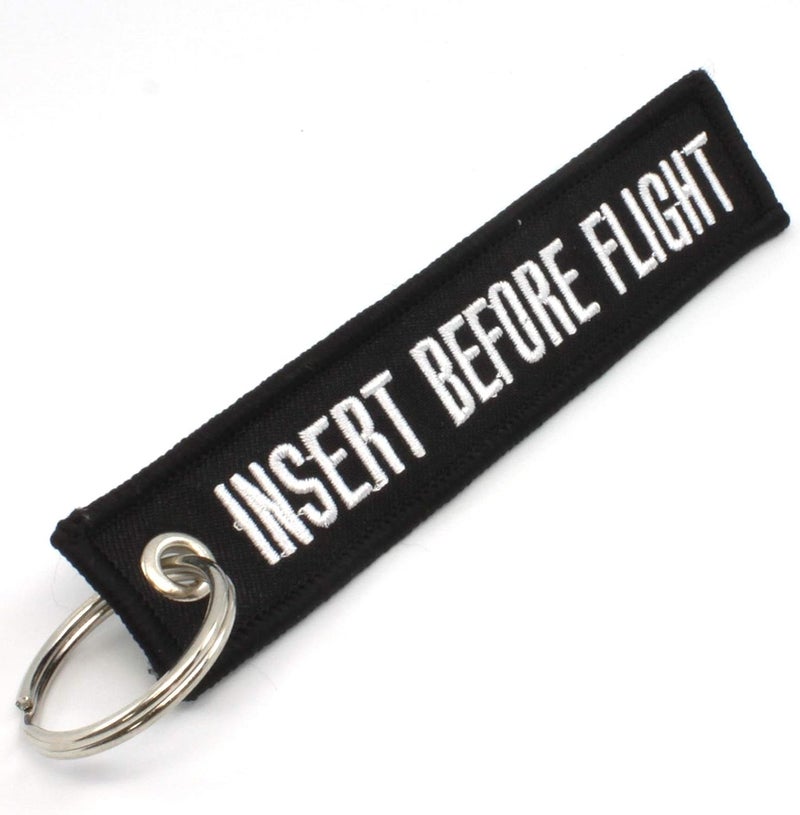 Rotary13B1 Insert Before Flight - Keychain - Black - Image 1