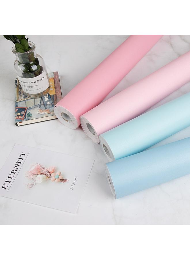 Wallpaper bedroom waterproof and moisture-proof wall white wholesale background wall macaron wallpaper Specification: 45cm*10m - Image 2