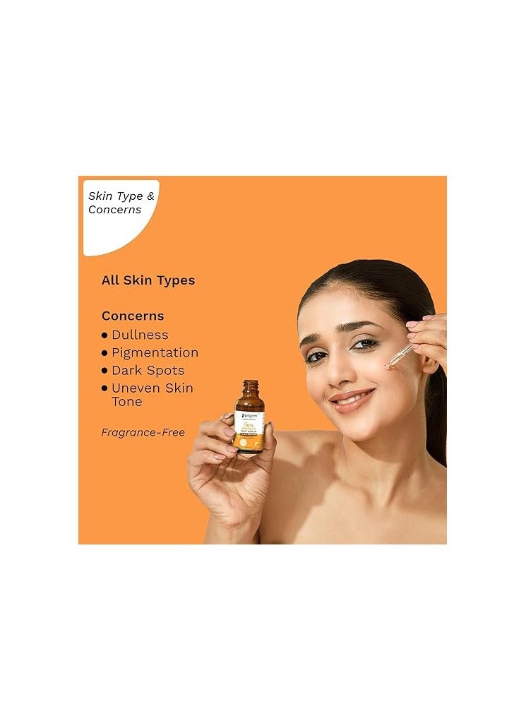 PILGRIM 10% Vitamin C Face Serum For Daily Brightness 30 ml Reduces Dark Spots & Evens Skin Tone For Men and Women - All Skin Types  - Image 4