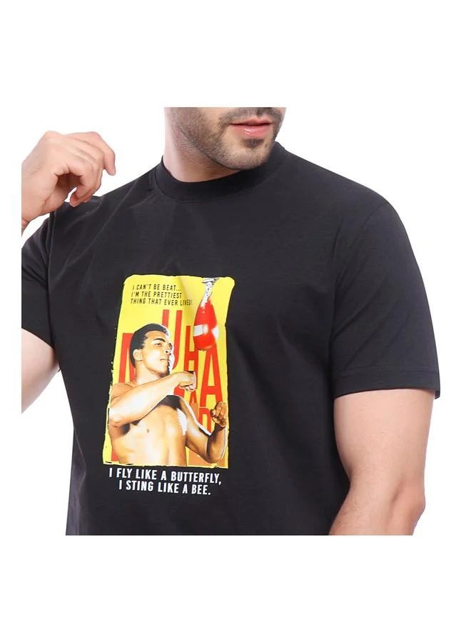 كوب تيشيرت رجالي مطبوع من كاب