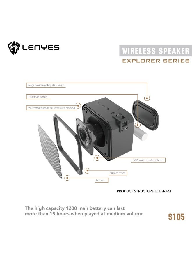Lenyes S105 Wireless Speaker - Image 4