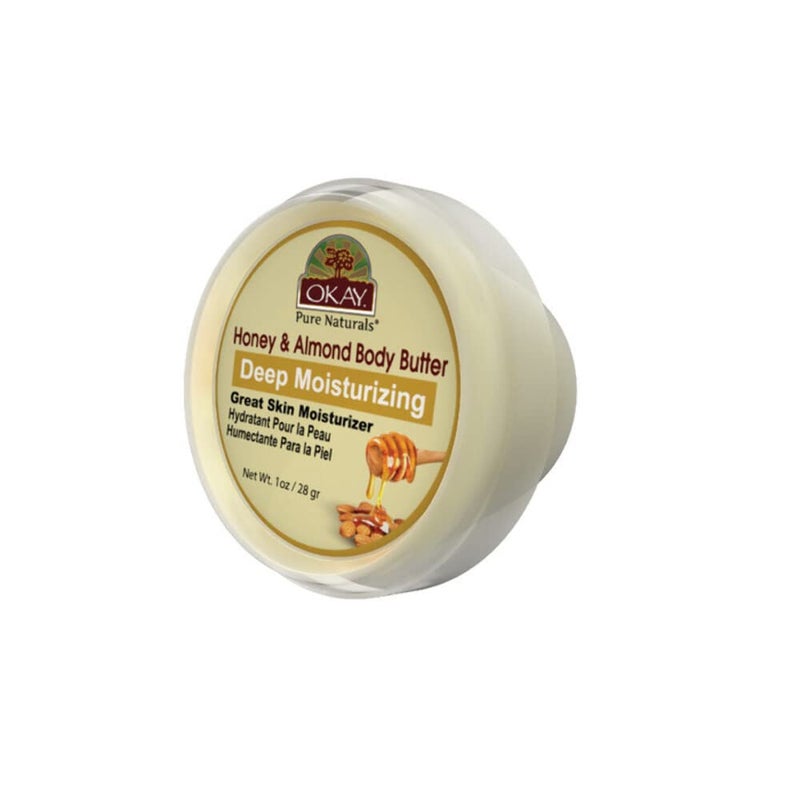 زبدة العسل واللوز الطبيعية الناعمة للشعر والبشرة 1oz30ml