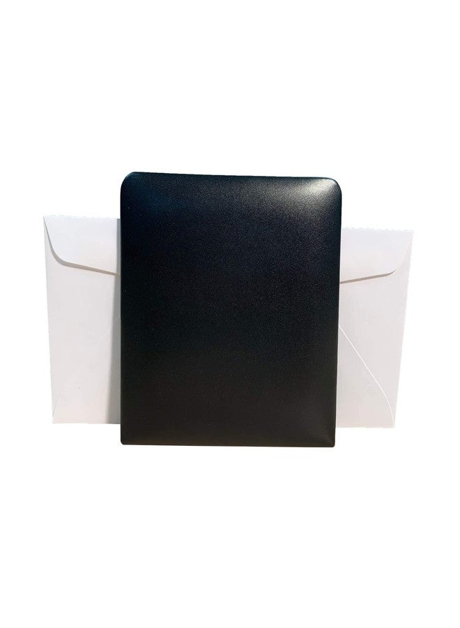 Dacasso Classic Black Leather Letter Holder - Image 3
