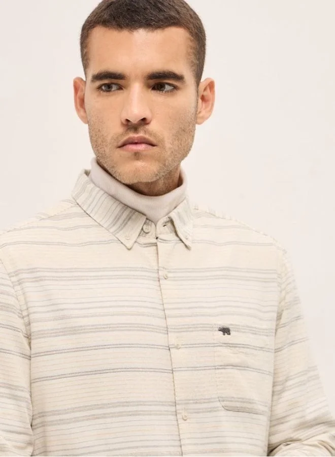 THE BEAR HOUSE Men's Shirt for Casual and Formal Wear | Classic Button-Down Style for Office, Daily Use, Travel, Events & All-Season Outfits | Versatile & Stylish Wardrobe Essential for Every Occasion