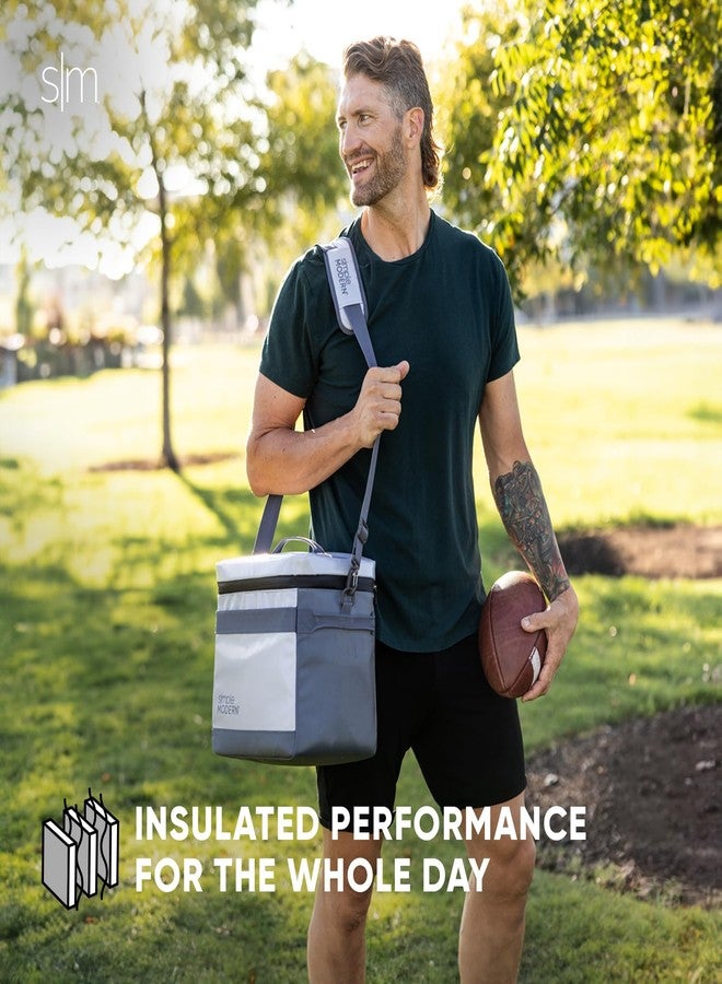 Simple Modern Day Cooler for 12 Cans | Soft Cooler Bag Insulated Ice Chest with Carrying Strap & Handle | Lunch Box for Travel, Camping, Work, Beach, Picnic, Game Day | 11 Liter | Almond Birch - Image 4