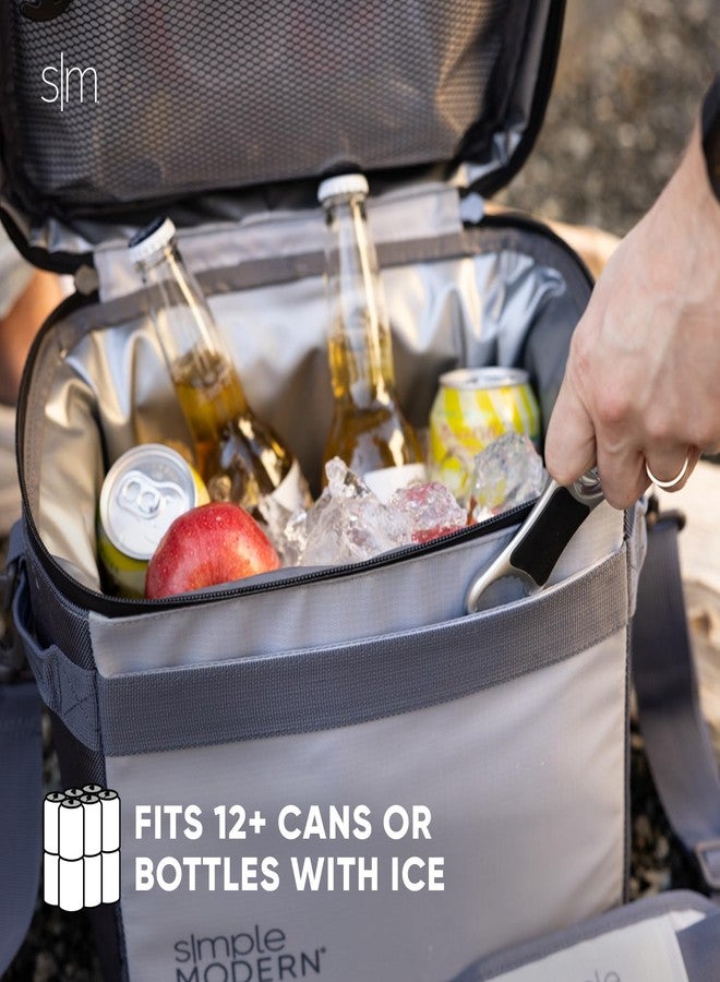 Simple Modern Day Cooler for 12 Cans | Soft Cooler Bag Insulated Ice Chest with Carrying Strap & Handle | Lunch Box for Travel, Camping, Work, Beach, Picnic, Game Day | 11 Liter | Almond Birch - Image 3