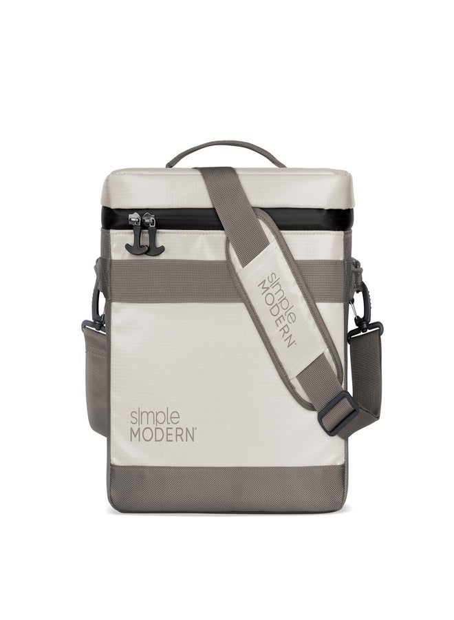 Simple Modern Day Cooler for 12 Cans | Soft Cooler Bag Insulated Ice Chest with Carrying Strap & Handle | Lunch Box for Travel, Camping, Work, Beach, Picnic, Game Day | 11 Liter | Almond Birch - Image 1