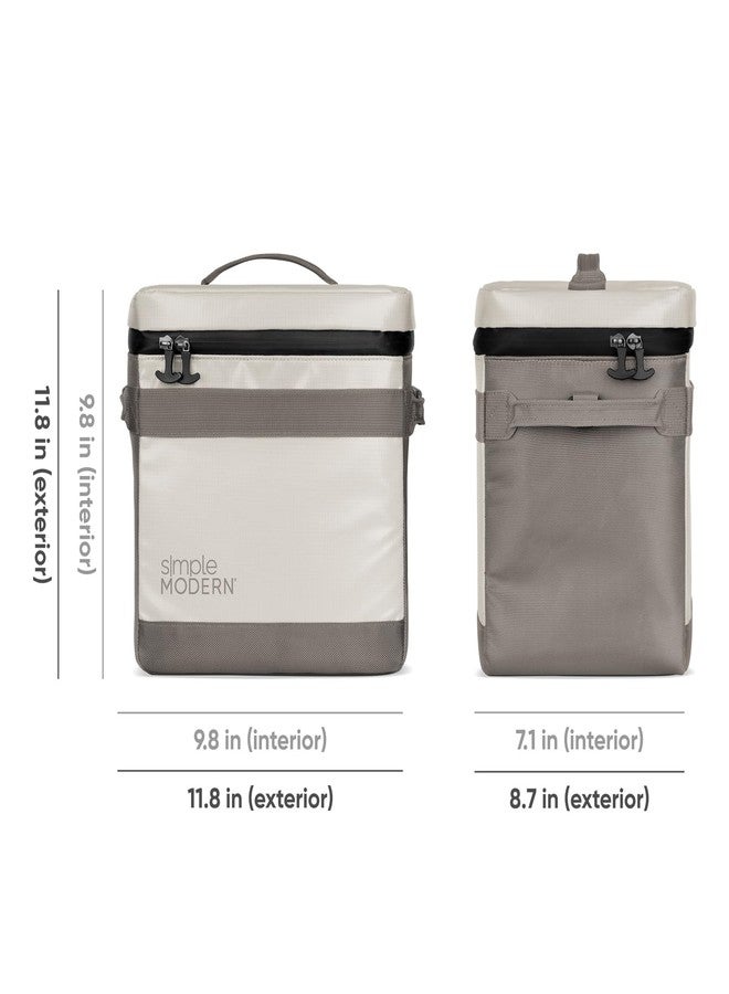 Simple Modern Day Cooler for 12 Cans | Soft Cooler Bag Insulated Ice Chest with Carrying Strap & Handle | Lunch Box for Travel, Camping, Work, Beach, Picnic, Game Day | 11 Liter | Almond Birch - Image 5