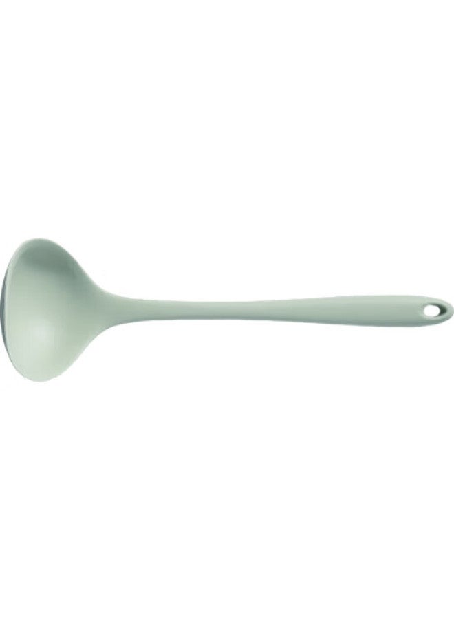 COOKER KING Chuidahuang Silicone Soup Ladle, Non-Stick Pan Wok Frying Pan Flat Bottom Pan Special Soup Ladle, Heat-Resistant, Pine Green - Image 2