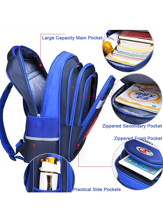 بيوينتي 3D حقيبة مدرسة أبطال مارفل ، حقائب مدرسية كبيرة للأولاد عالية القدرة ومقاومة للماء مع صندوق القرطاسية حقيبة مدرسة للأطفال. حقيبة مدرسة سبايدر مان للفتيان والبنات 6-12 سنة - Image 2