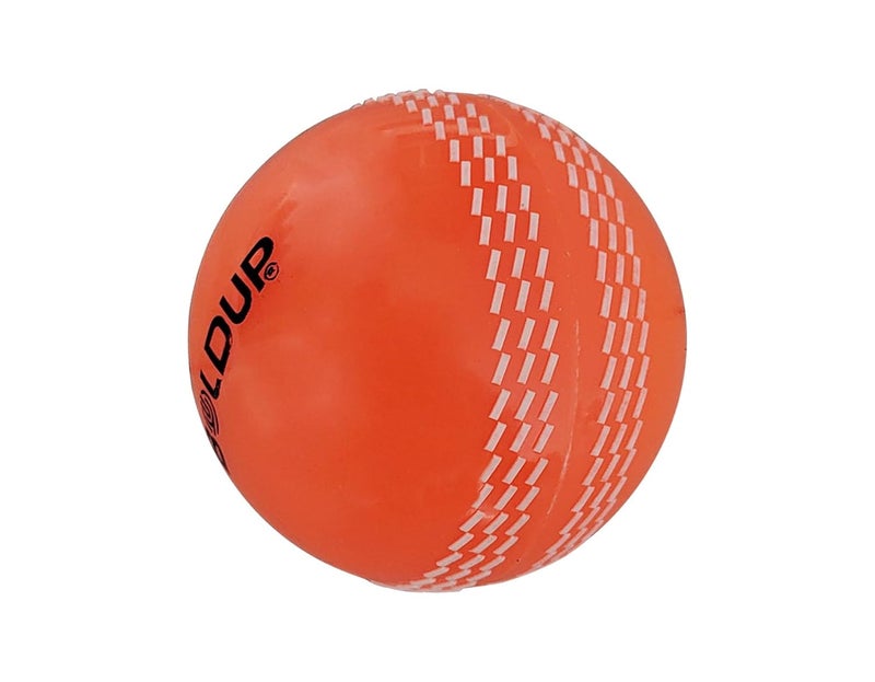 IFOLDUP Practice Cricket Ball | Wind Balls | Swing Ball | Indoor & Outdoor Street & Beach Cricket | Synthetic Match Practice Training (Combo of 2Pc RED+Orange Cricket Ball) - Image 4