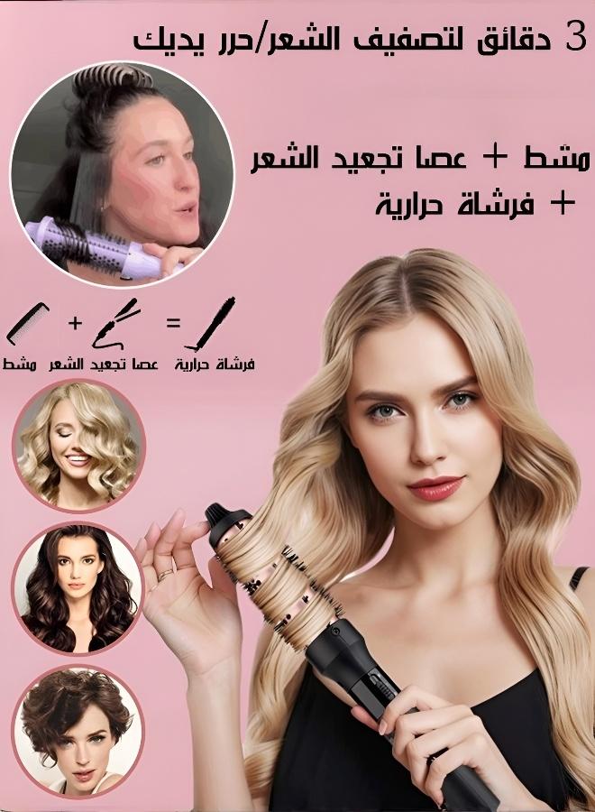 2-in-1 Professional Hair Straightener and Curler Styling Tool – 3 Curl Effects, Adjustable Temperature, Fast Heating, Ergonomic Design, Lightweight Travel Size Hair Straightener - Image 2