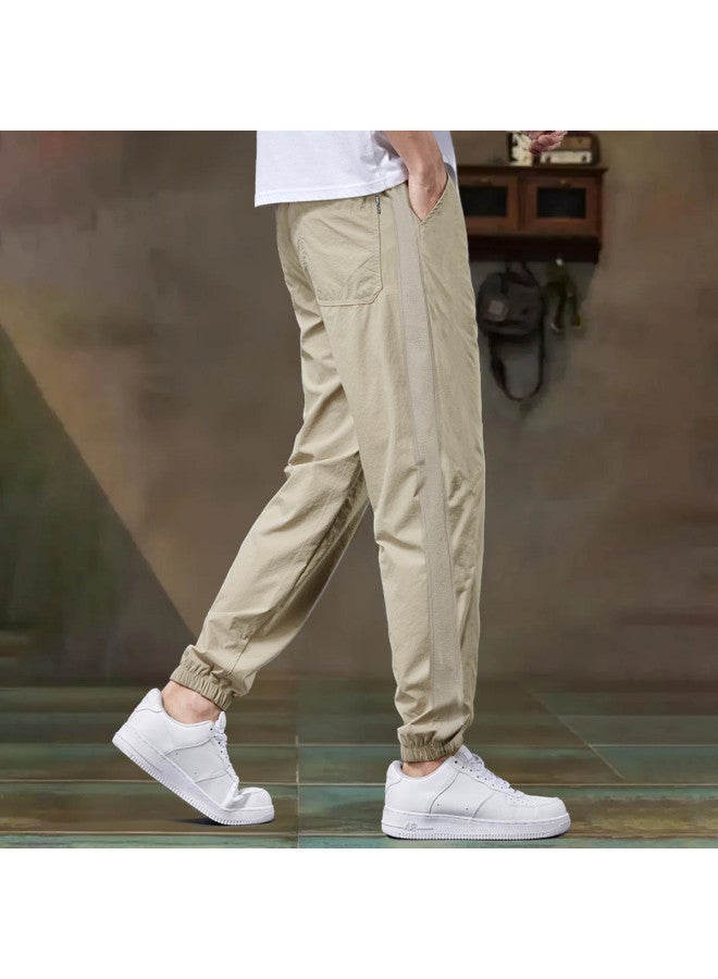 TonLion 2025 Summer Slim-fit Side-panel Jogger Pants - Casual Sportswear - Image 4