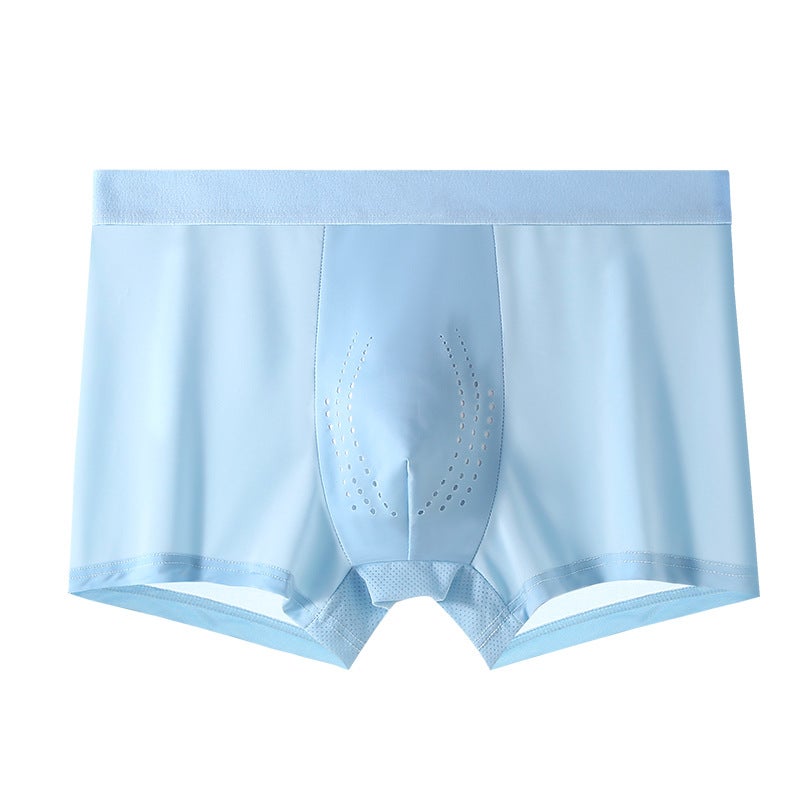 Men'S Underwear Men'S Four-Corner Pants Men'S Ice Silk Non-Mark Thin Style Boxer Pants Head Men'S Shorts Plus Size Loose - Image 1
