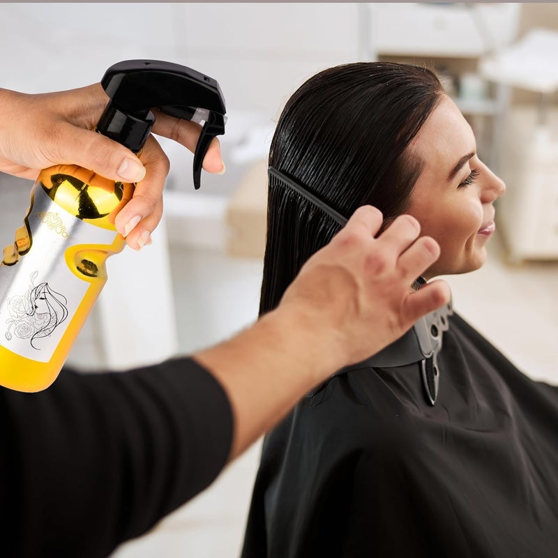 COZIESS 500ML Spray Water Bottle UltraFine Mist Spray Water Gun Hairdressing Sprayer Styling Tools for Styling Salon Hair Barber Skin Care Bottle Mist Bottle Pressure Pump Flowers Pack of 1 - Image 5