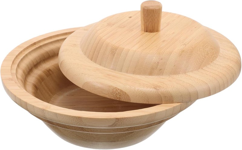Fruit Bowls with Lids 24.5x24.5x13 Cm Stackable Serving Bowls for Kitchen Surface Mixed Salad and Ice Cream Storage Set - Image 1